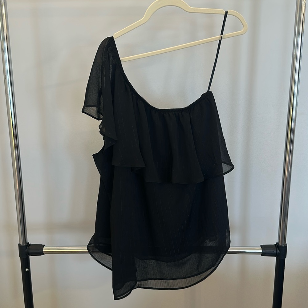 Torrid One Shoulder Ruffle Top
